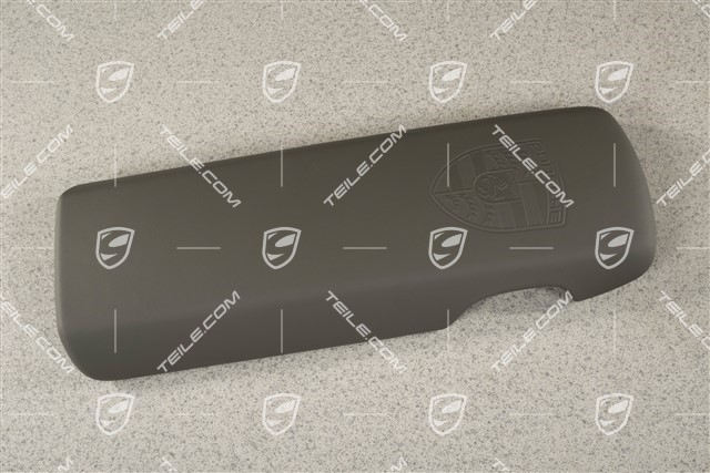 Deckel mit Porsche Wappen, Achatgrau