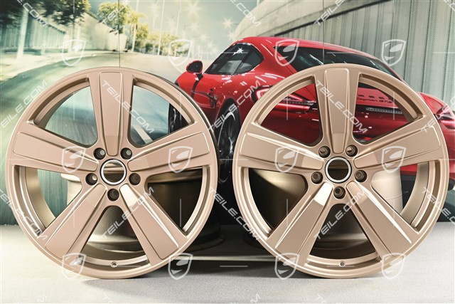 22-inch wheel rim set Cayenne Exclusive Design Sport, 10J x 22 ET48 +11,5J x 22 ET61, neodyme