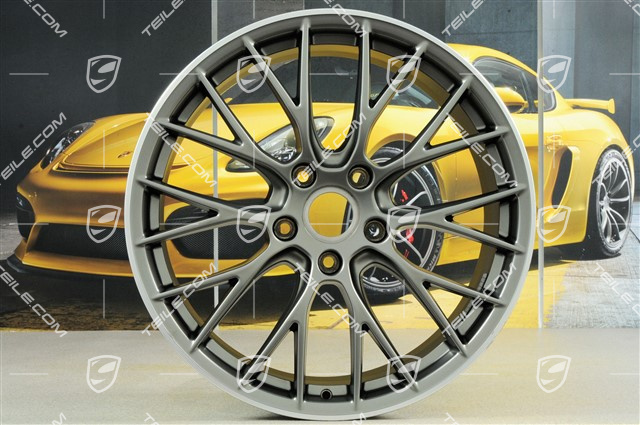20-inch wheel rim set RS SPYDER Design, 8,5J x 20 ET49 + 11,5J x 20 ET56, Platinum satin-matt