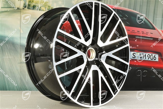 22" Felge Turbo Design, 10J x 22 ET48, schwarz hochglanz