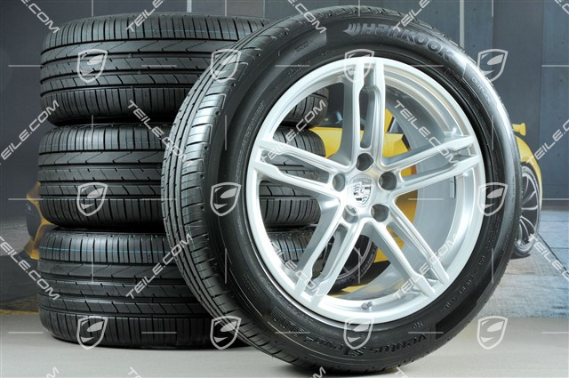 19" "Macan Turbo" Sommerräder Satz, Felgen 8J x 19 ET21 + 9J x 19 ET21, Sommerreifen Hankook Ventus S1 evo2 235/55 R 19 + 255/50 R 19, mit RDK-Sensoren