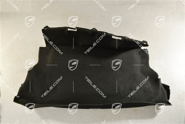 Verkleidung, Cabrio Verdeckkasten Teppich, Schwarz