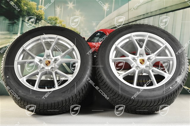 20" Cayenne S Winterräder Satz, Felgen 9J x 20 ET50 + 10,5J x 20 ET64 + Hankook Winterreifen 255/55 R20 + 295/45 R20, mit RDK-Sensoren