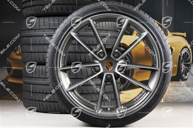 20+21-inch summer wheel set Carrera Classic, rims 8,5J x 20 ET53 + 11,5J x 21 ET67 + NEW summer tyres 245/35 R20 + 305/30 R21, with TPM