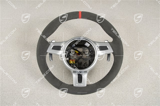 Sport-Design Lenkrad, Sport Chrono, Alcantara, schwarz, 12-Uhr Markierung Rot