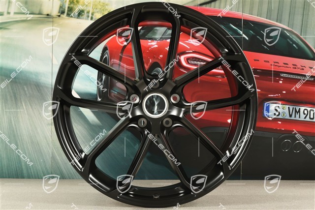 22" GT Felgensatz, 10,5J x 22 ET49 + 11,5J x 22 ET52, schwarz satiniert, halbmat