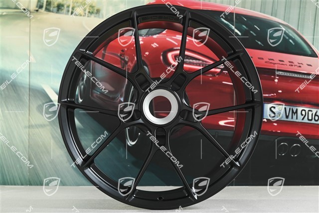21-inch Carrera lightweight wheel rim, 11,5J x 21 ET67, black satin matt