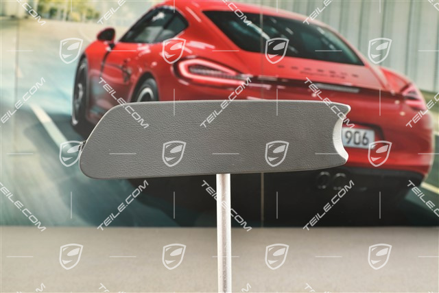 Abdeckung, Handbremshebel, Leder, Steingrau