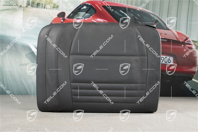 Notsitzrückenlehne / Rücksitz / Rückenlehne, hinten, Kunstleder, schwarz, coupe, L