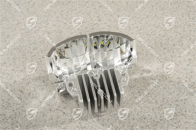 LED module, headlamp, L=R