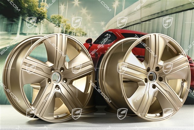 22-inch Macan Exclusive Design wheel rim set, 9J x 22 ET29 + 11J x 22 ET47, neodyme