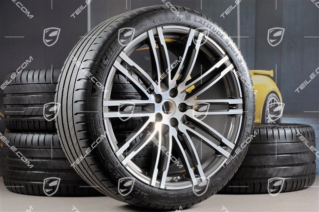 21-inch Turbo III summer wheels set, rims 9J x 21 ET26 + 10J x 21 ET19 + NEW Michelin summer tyres 265/40 R 21 + 295/35 R 21, with TPMS