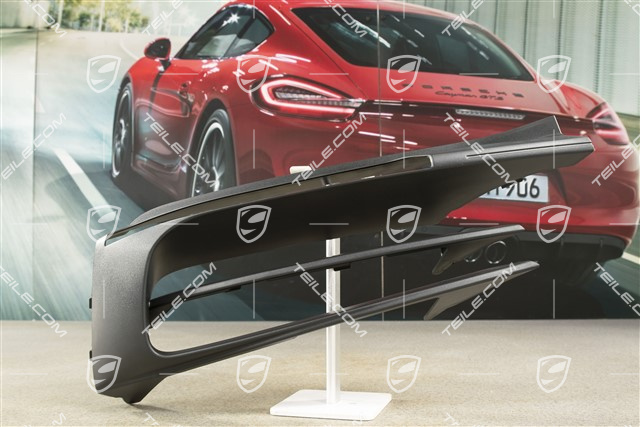 Disc / cover for front bumper retaining frame, Matt black, R