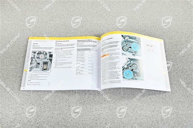 Porsche 718 Boxster/Cayman 982 – Ergänzung zum Fahrerhandbuch, Englisch