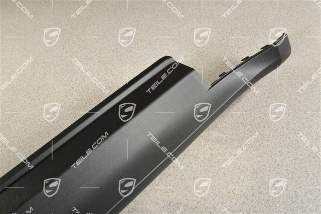 Sill cover moulding, side skirt, Black matte, R