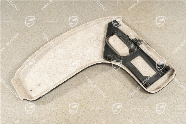 Deckel, Seitenwandverkleidung, Teppich / Tuftingvelours, Schwarz, R