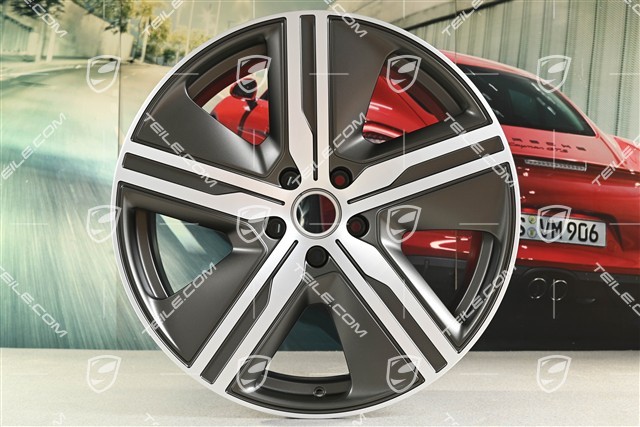 22" Macan Exclusive Design Felgensatz, 9J x 22 ET29 + 11J x 22 ET47, Turbonite
