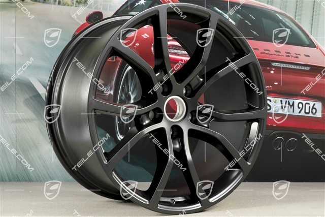 21-inch wheel rim, Cayenne Exclusive Design, 11J x 21 ET49, black satin-matt