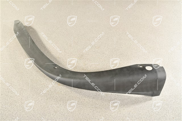 Front bumper spoiler / lower part trim, Satin Black, R