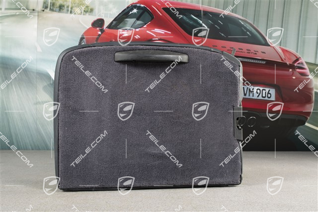 Back seat backrest, Draped leather, metropole blue, Coupe, R