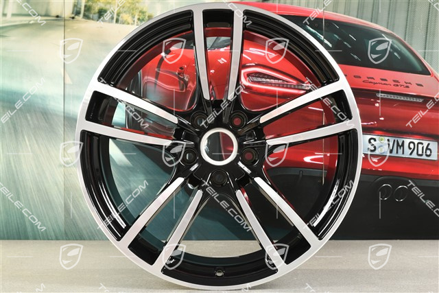 21-inch wheel rim Cayenne Turbo, 11J x 21 ET49, black high gloss