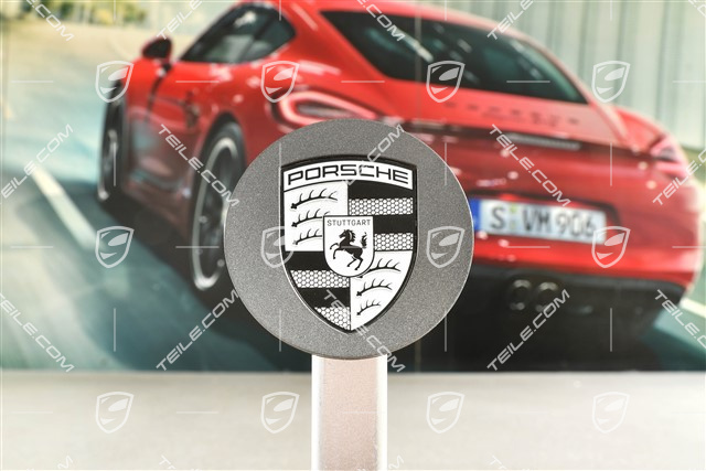 Hub cap, concave, monochrome crest, Titan