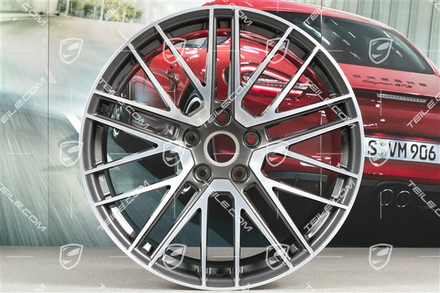 21" Felga Turbo V, 11,5J x 21 ET67, Titan