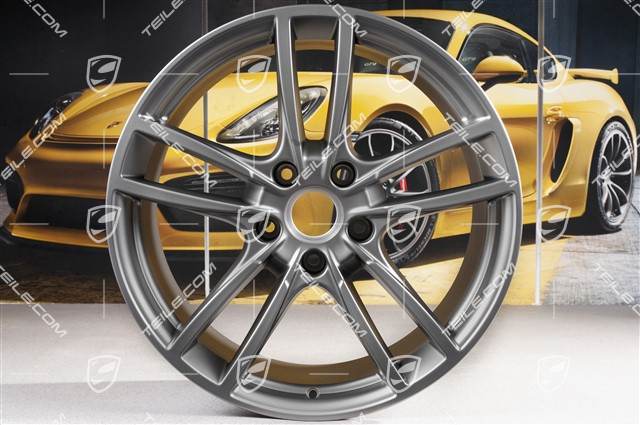 20" Cayenne Sport Felgensatz, 10,5J x 20 ET64 + 9J x 20 ET50, Platinum-Seidenmatt
