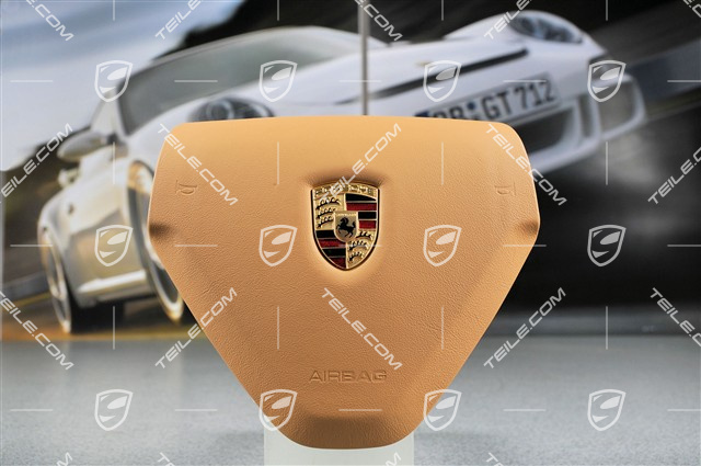 Airbag, 3-Speichen, Leder, sandbeige