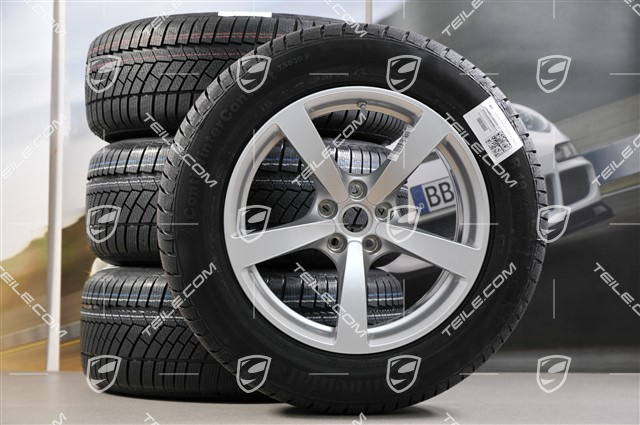 18-inch "Macan" Winter wheel set, rims 8J x 18 ET21 + 9J x 18 ET21 + Continental winter tyres 235/60 ZR 18 + 255/55 ZR 18, with TPMS