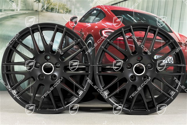 20-inch RS Spyder wheel set, 9J x 20 ET57, black satin mat