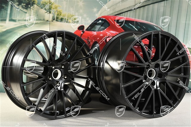 22" komplet felg RS Spyder, 10J x 22 ET48 + 11,5J x 22 ET52, czarny satynowy półmat