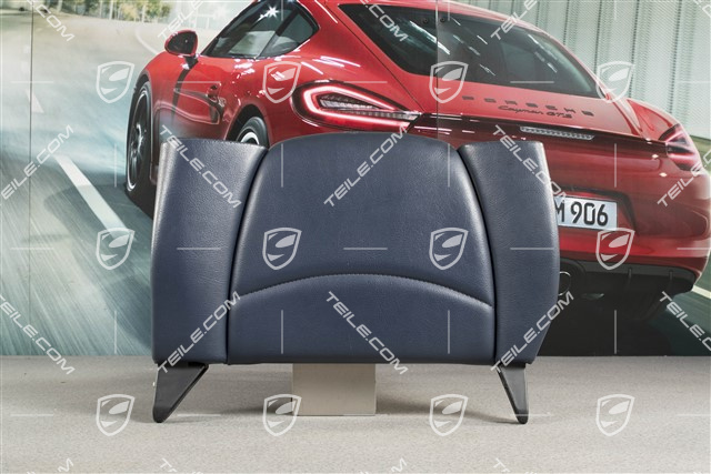 Back seat backrest, rear, leatherette, night blue, cabrio, L