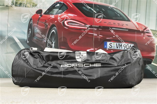 Abdeckhülle, Innen, farbig Porsche Wappen und Schriftzug