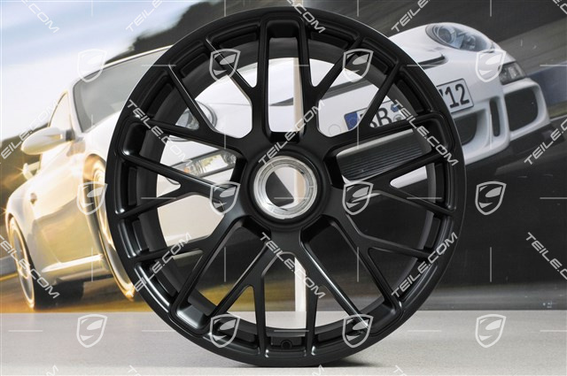 20-inch wheel Turbo S, central locking, for GTS, 11,5J x 20 ET48, black mat
