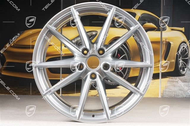 20"+21" wheel rim set Carrera S, 8,5J x 20 ET53 + 11J x 21 ET66, brilliant chrome