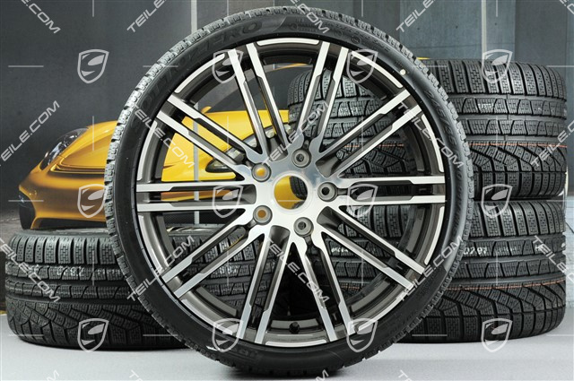 20-inch Turbo III winter wheel set, 8,5J x 20 ET51 + 11J x 20 ET70, Pirelli winter tyres 245/35 ZR20 + 295/30 ZR20, without TPMS
