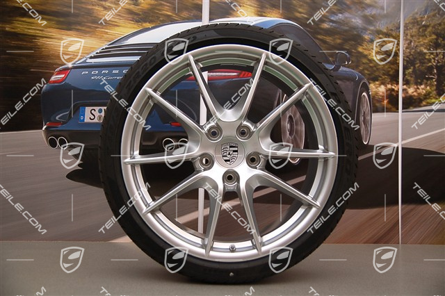 20" Komplet kół letnich Carrera S (III), 8,5J x 20 RT51 + 11J x 20 ET70, opony 245/35 ZR20 + 295/30 ZR20, z czujnikami ciśnienia RDK