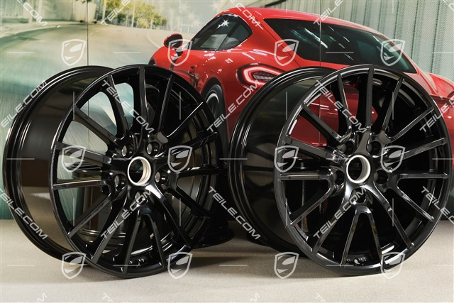 19-inch Sport Design wheel set, black, wheels 8J x 19 ET57 + 9,5J x 19 ET46