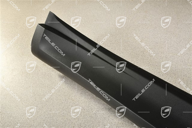 Sill cover moulding, side skirt, Black matte, R