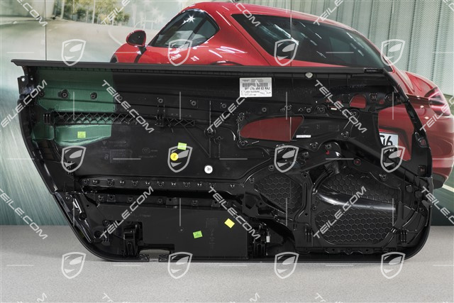 Türverkleidung, GT3, Leder/Alcantara, Schwarz/Indischrot, R