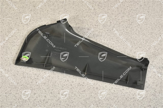 Centre console / tunnel cover, Black