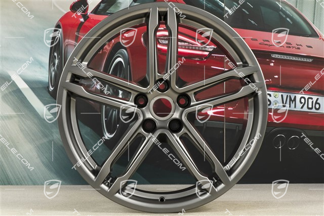 19" Felga, Turbo, 9J x 19 ET21, platinum satynowy mat