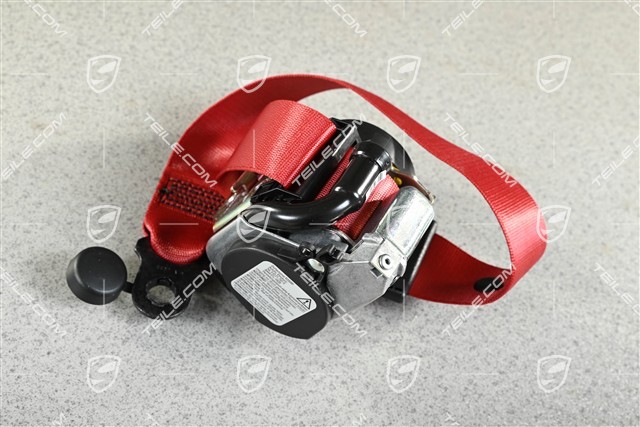 Seat belt, Carmine Red, Convertible, front, R