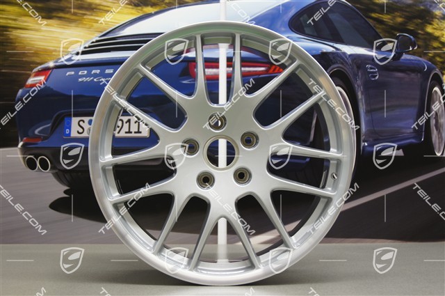 20" Komplet felg RS Spyder, 9,5J x 20 ET65 + 10,5J x 20 ET65, srebrne, przeznaczone do opon zimowych
