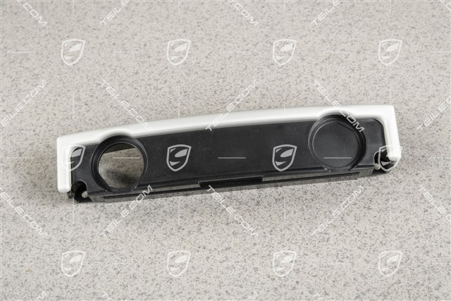 12v plug socket (1 hole)  trim in centre console, rear, Satin aluminium