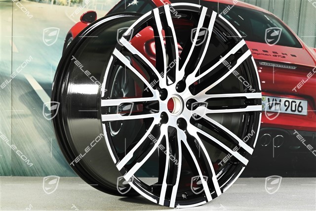 21-inch Turbo III, alloy wheel rim, 10J x 21 ET19, black high gloss