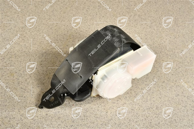 Hintere Sicherheitsgurt, mitte, Schwarz