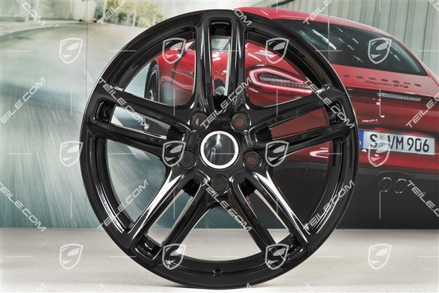 19-inch Panamera TURBO wheel, 9J x 19 ET60, black high gloss