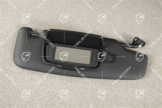 Sonnenblende, mit Spiegel, Schwarz, R